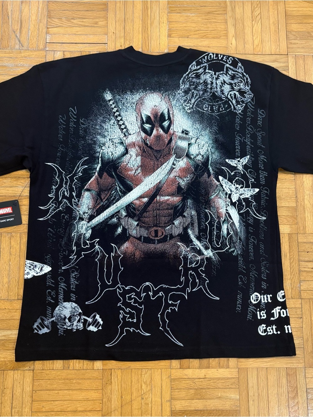 Darc Sport X Marvel Deadpool Premium Oversized Graphic Shirt